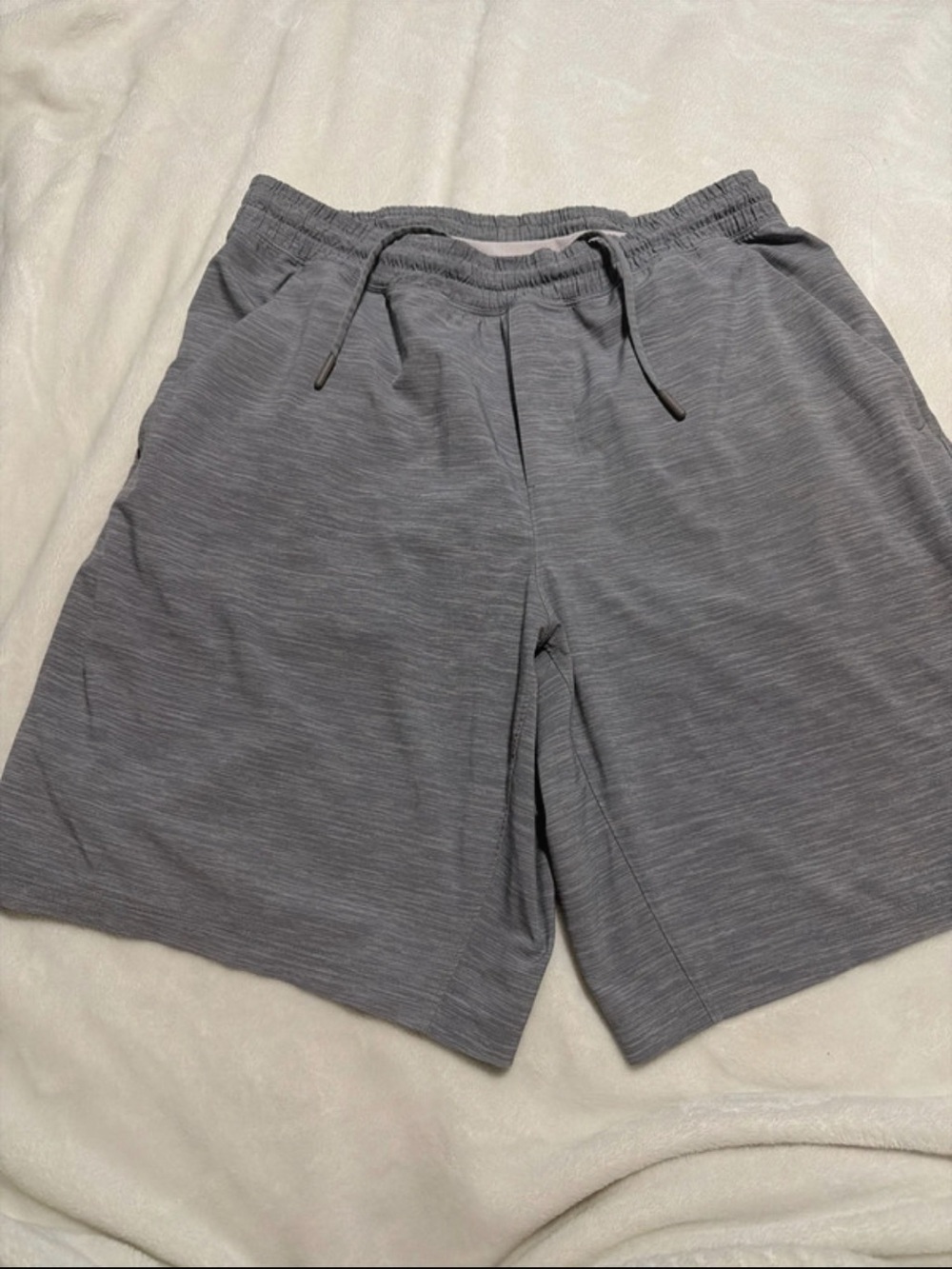 lululemon athletica Men's Heathered Gray Athletic Shorts